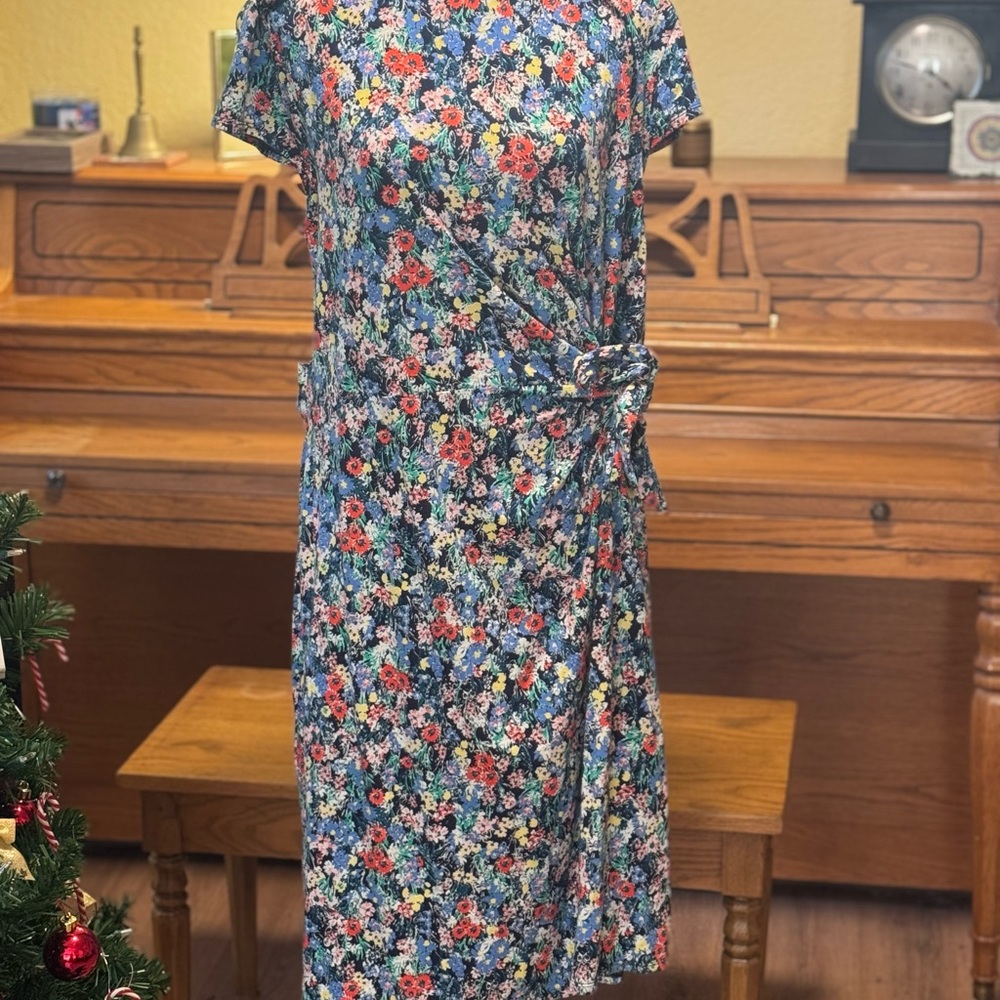 Lands' End Colorful Patterned Dress